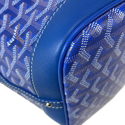 Goyard Shoulder Bag Petit Flo Blue Leather