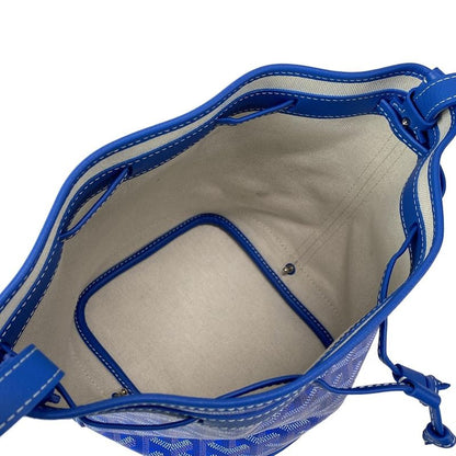 Goyard Shoulder Bag Petit Flo Blue Leather