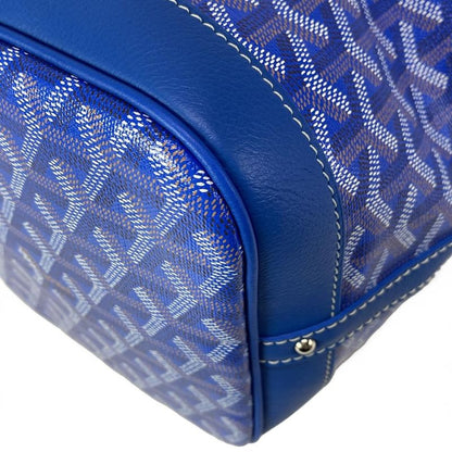 Goyard Shoulder Bag Petit Flo Blue Leather