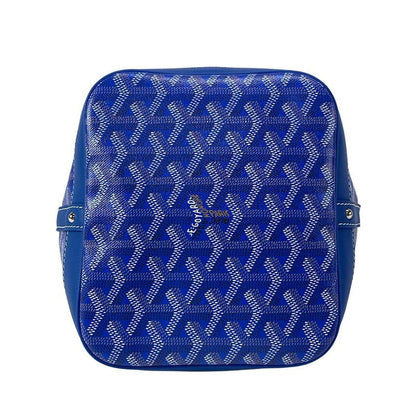Goyard Shoulder Bag Petit Flo Blue Leather