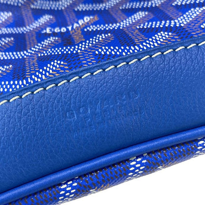 Goyard Shoulder Bag Petit Flo Blue Leather