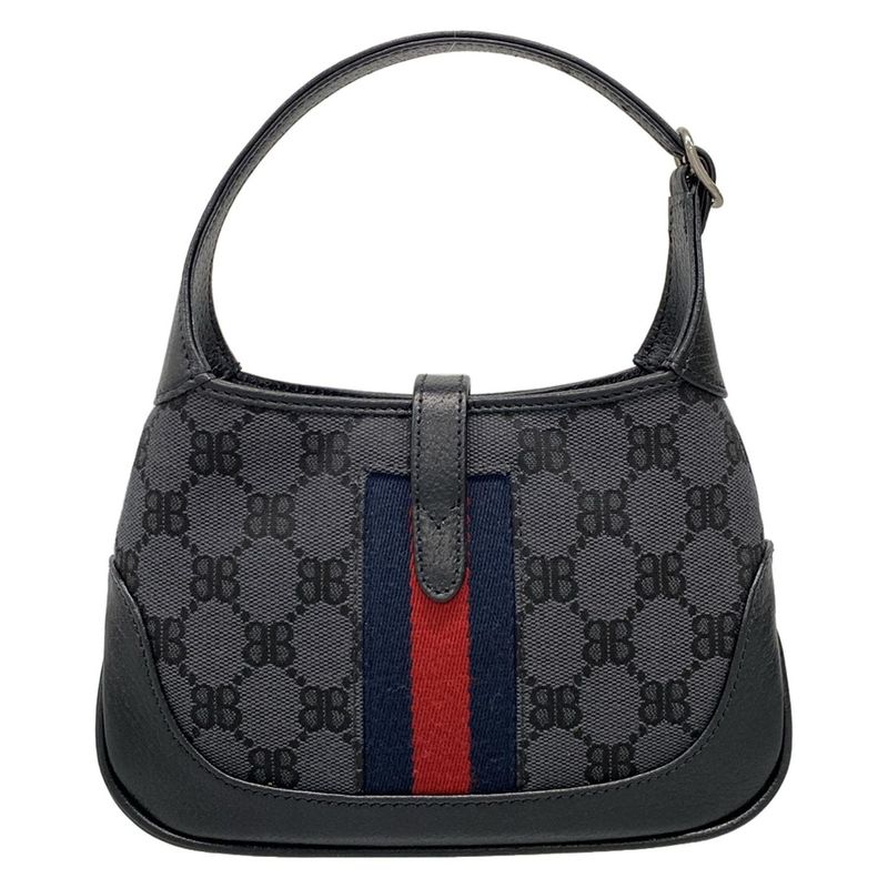 Balenciaga Handbag The Hacker Project Jackie 680132 Navy And Red Gucci Collabora