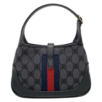 Balenciaga Handbag The Hacker Project Jackie 680132 Navy And Red Gucci Collabora
