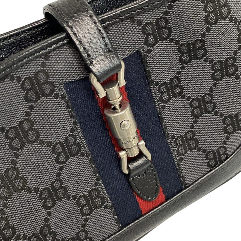 Balenciaga Handbag The Hacker Project Jackie 680132 Navy And Red Gucci Collabora