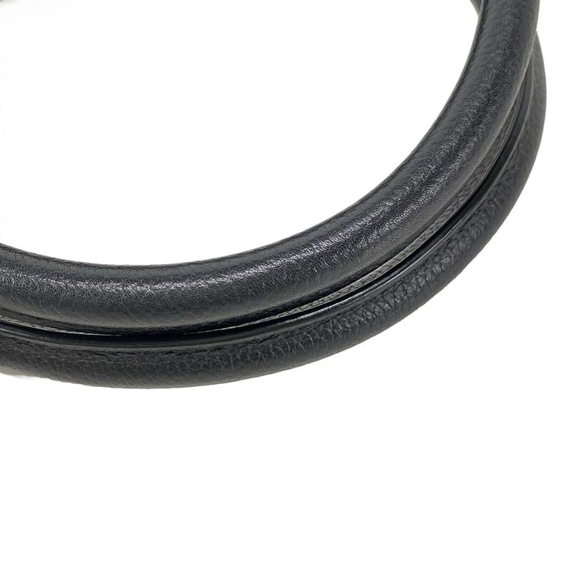 Chanel Executive Line Tote Bag Black Silver Hardware Leather