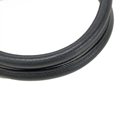 Chanel Executive Line Tote Bag Black Silver Hardware Leather