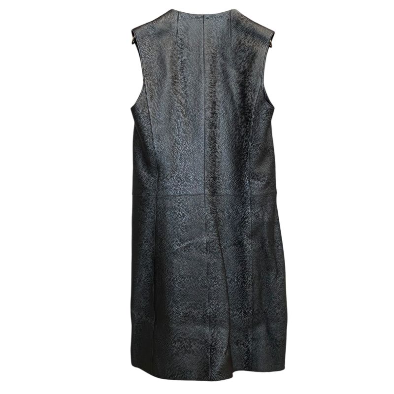 Tagged Hermes Women's Deerskin Leather Dress 34
