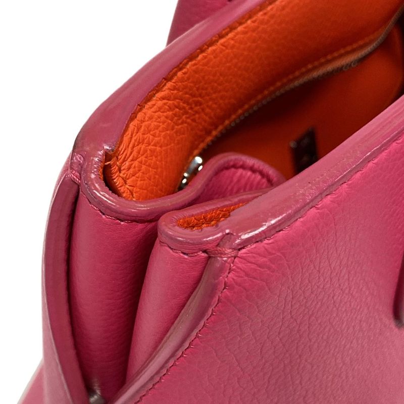 DIOR Christian Dior Handbag Dior Bar Pink And Orange Leather