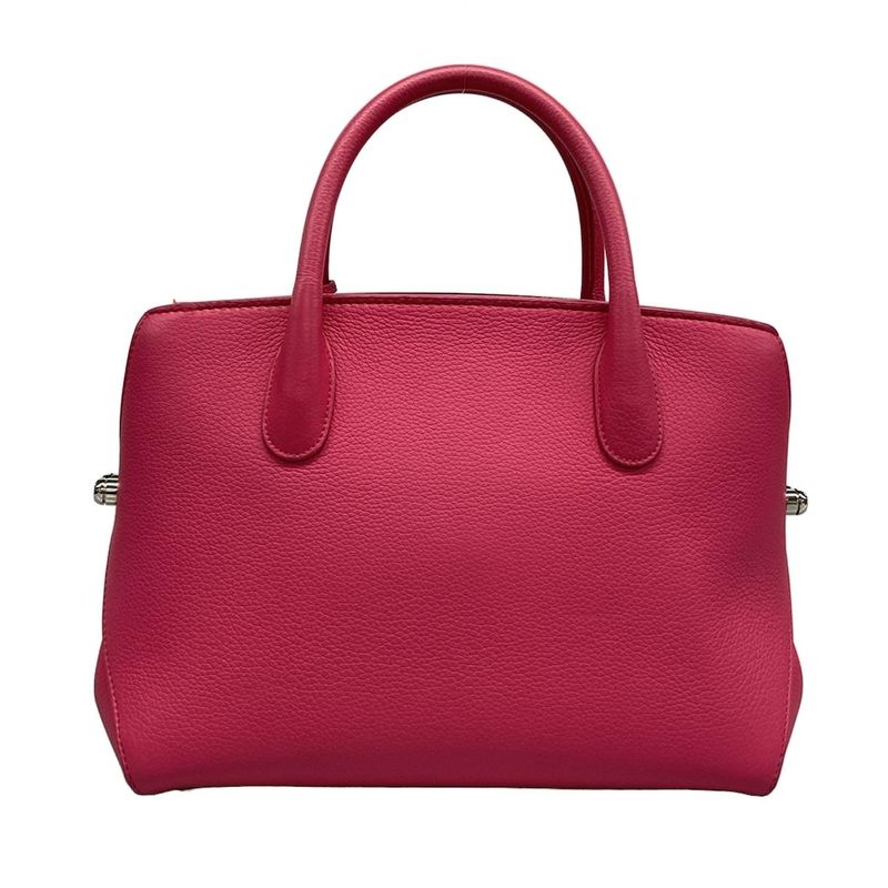 DIOR Christian Dior Handbag Dior Bar Pink And Orange Leather