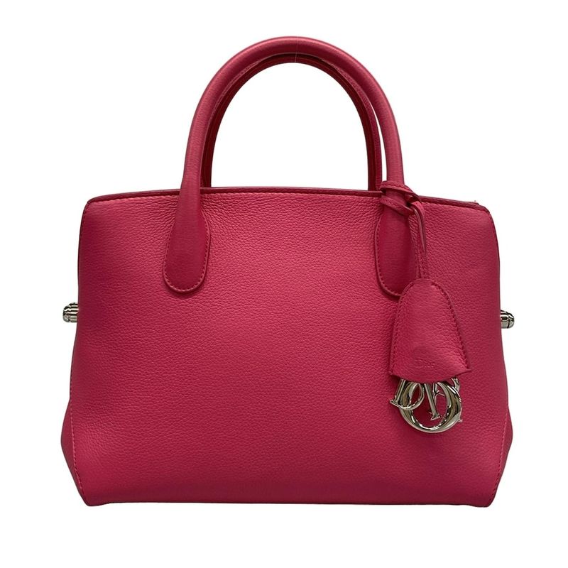 DIOR Christian Dior Handbag Dior Bar Pink And Orange Leather