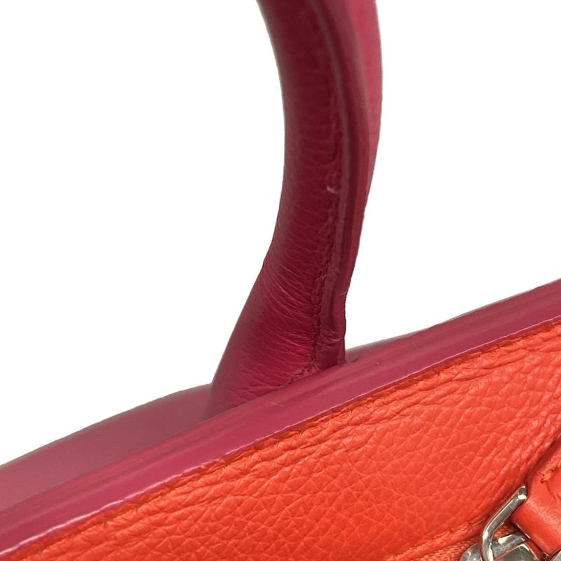DIOR Christian Dior Handbag Dior Bar Pink And Orange Leather