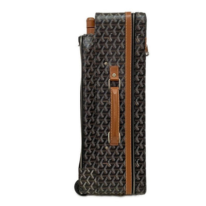 Goyard Carry Bag Trolley PM Black×brown×multi Leather