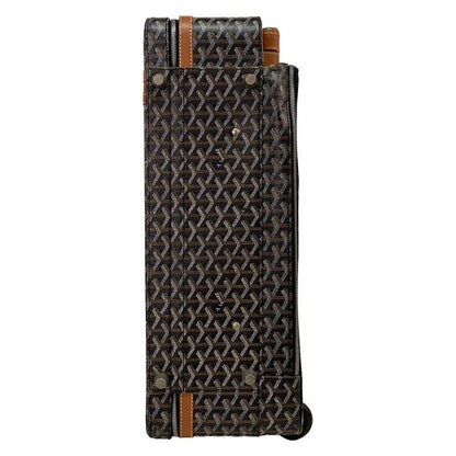 Goyard Carry Bag Trolley PM Black×brown×multi Leather