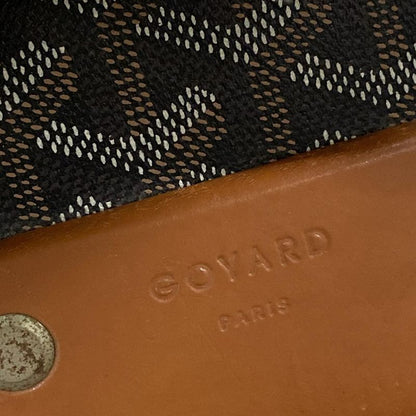 Goyard Carry Bag Trolley PM Black×brown×multi Leather
