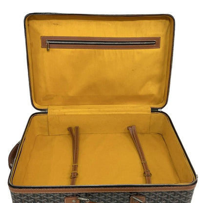 Goyard Carry Bag Trolley PM Black×brown×multi Leather