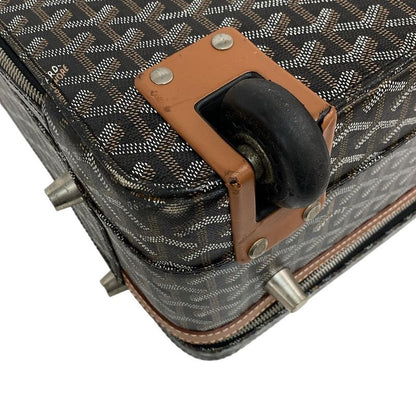 Goyard Carry Bag Trolley PM Black×brown×multi Leather