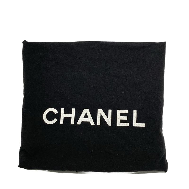 Chanel Tote Bag Deauville Line MM Black Chain Shoulder Silver Hardware 2way