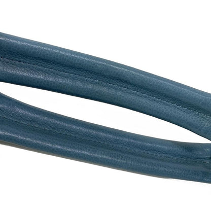 Chanel Tote Bag Matelasse Blue Grey Chain Shoulder Silver Hardware