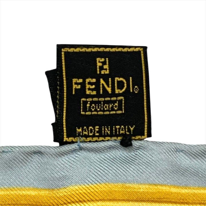 Fendi Scarf Silk Blue