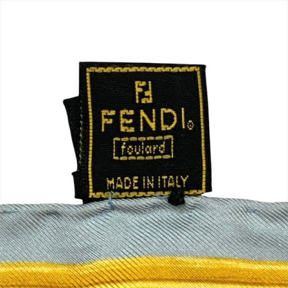 Fendi Scarf Silk Blue