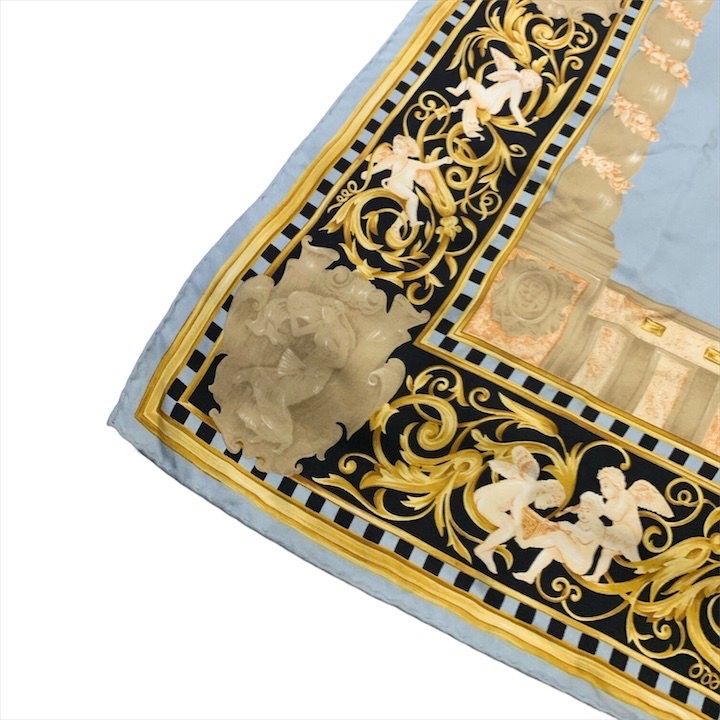 Fendi Scarf Silk Blue