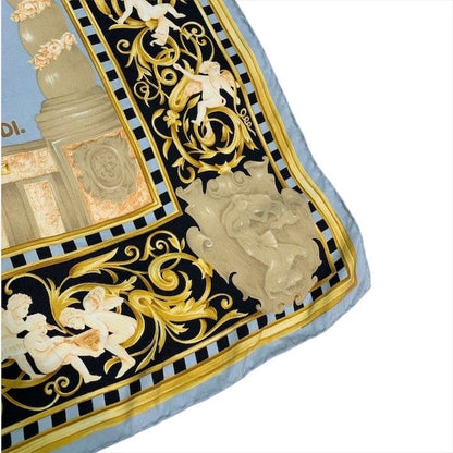 Fendi Scarf Silk Blue