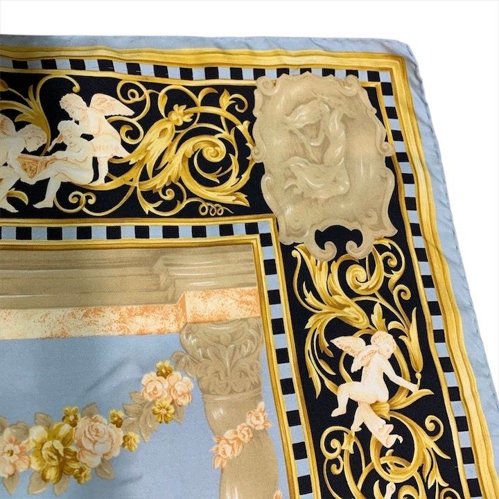 Fendi Scarf Silk Blue