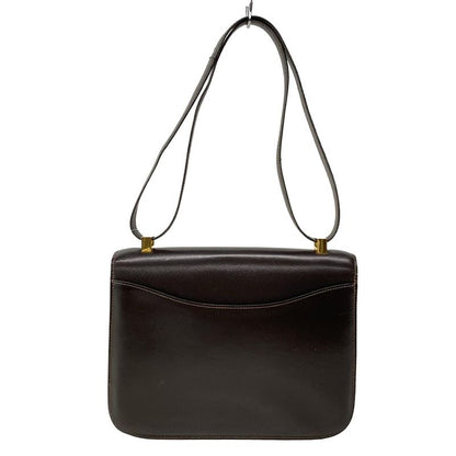 Hermes Shoulder Bag Constance 23 Chocolat Gold Hardware