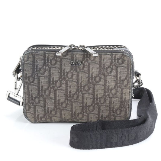 Dior Oblique Leather Shoulder Bag Crossbody Messenger Business Commuter