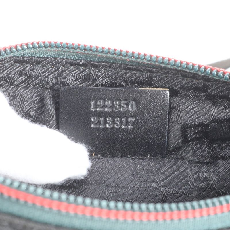 Gucci Sherry Line Leather Body Bag Crossbody Waist Pouch Shoulder 122350