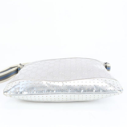 Gucci GG Canvas Sherry Line 145857 Leather Shoulder Bag Crossbody Women