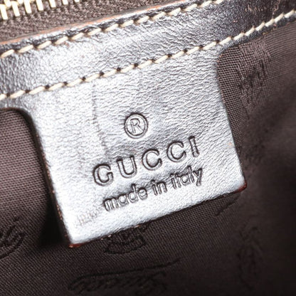 Gucci GG Canvas Sherry Line Horsebit Leather Tote Bag Shoulder 232936