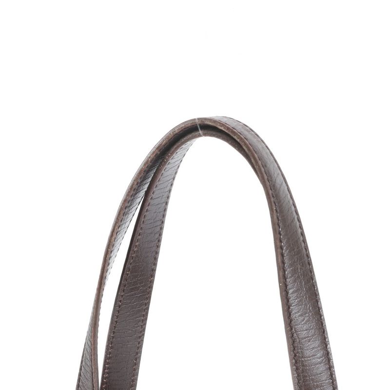 Gucci GG Canvas Sherry Line 137396 Leather Tote Bag Shoulder Hand Women's