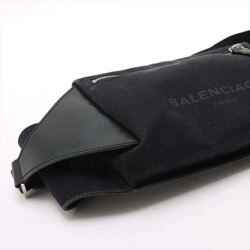 Balenciaga Leather 2WAY Body Bag Crossbody Body Waist Pouch Shoulder Genuine