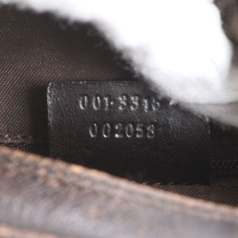 Gucci GG Canvas Sherry Line 001 3315 Leather Shoulder Bag Shoulder Hand