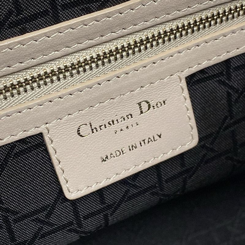 DIOR Christian Dior Handbag Lady Dior Large Pink Gold Hardware Lambskin