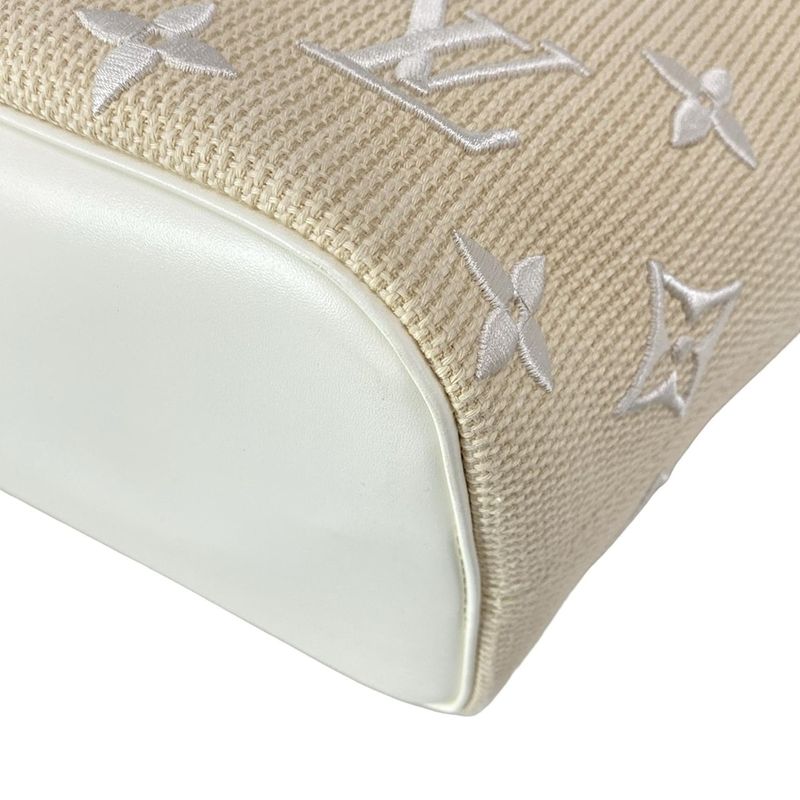 Louis Vuitton Tote Bag By The Pool Neverfull MM M22839 Beige Cotton