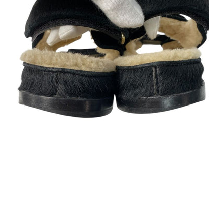 Chanel Women's Coco Mark Haraco Boa Sandals 37c G35927