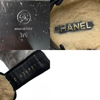 Chanel Women's Coco Mark Haraco Boa Sandals 37c G35927