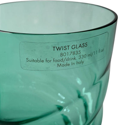 Unused Louis Vuitton Twisted Glass Emerald Pair Glass