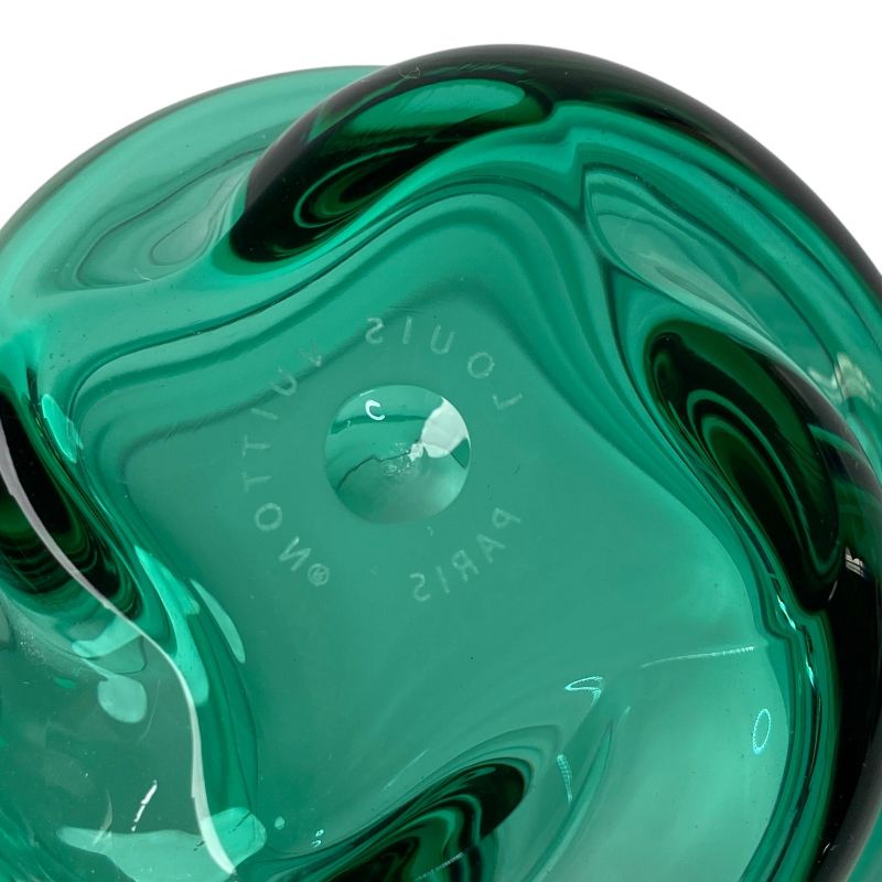 Unused Louis Vuitton Twisted Glass Emerald Pair Glass