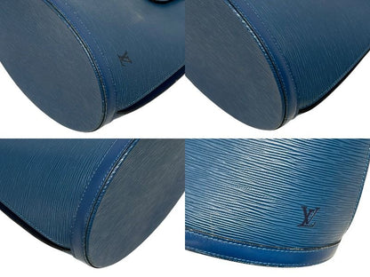 Louis Vuitton Cluny Shoulder Bag Epi Leather Blue Gold — view 6