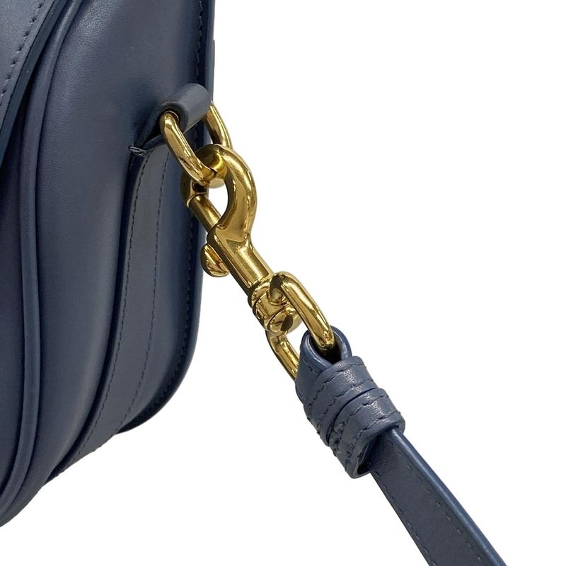 DIOR Christian Dior Shoulder Bag Dior Bobby Medium Bag Blue Gray