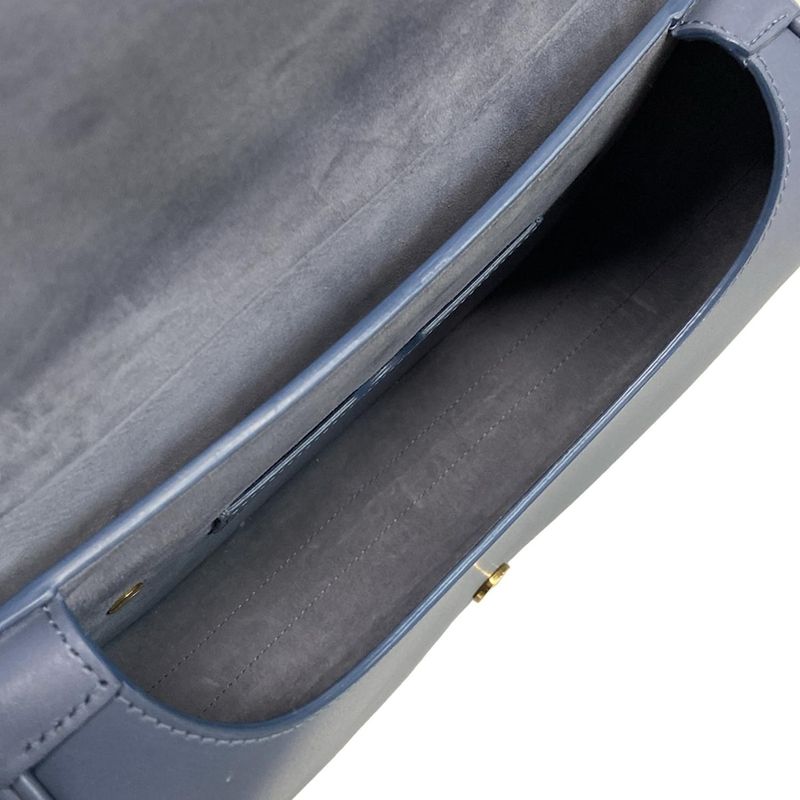 DIOR Christian Dior Shoulder Bag Dior Bobby Medium Bag Blue Gray