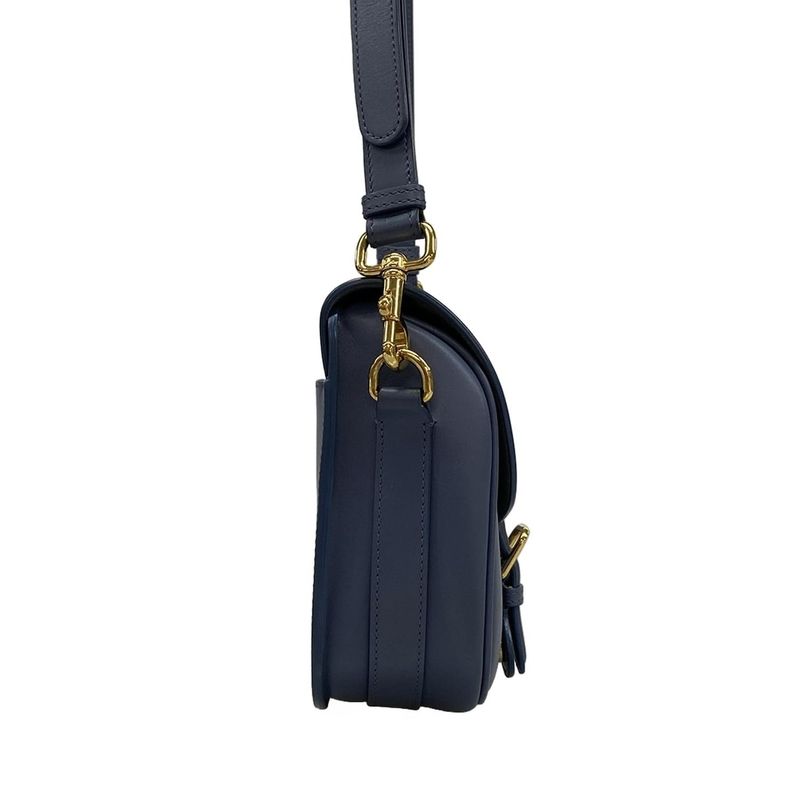 DIOR Christian Dior Shoulder Bag Dior Bobby Medium Bag Blue Gray