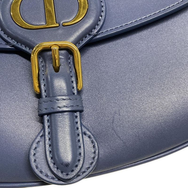 DIOR Christian Dior Shoulder Bag Dior Bobby Medium Bag Blue Gray
