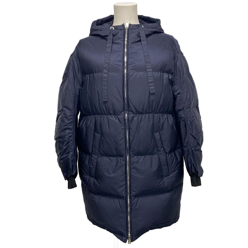 Prada Down Coat Size 40 M Women - Dark Navy Long Sleeves Winter Down