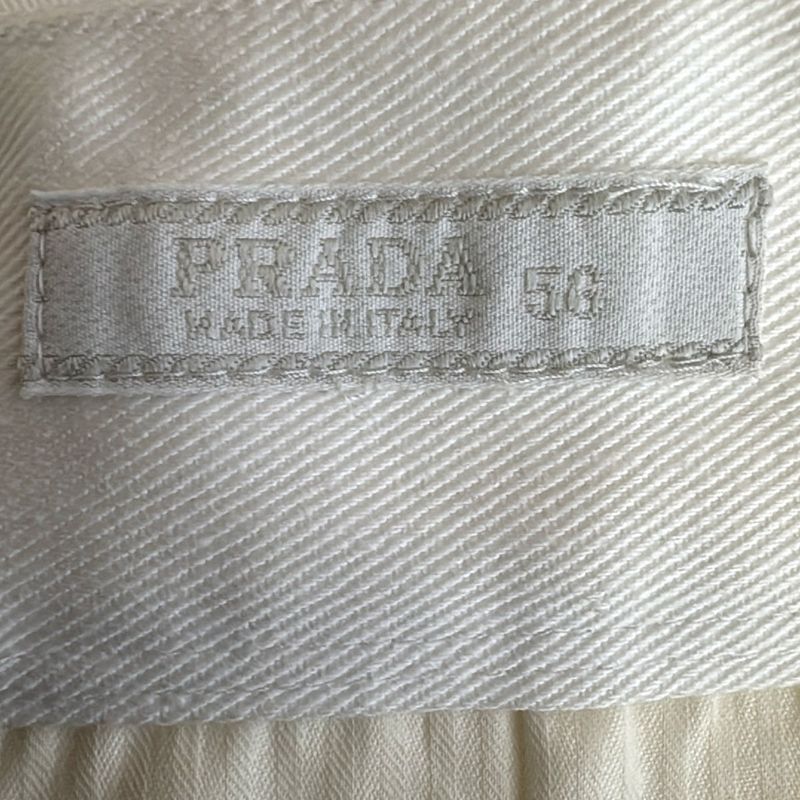 Prada Jeans Size 56 XL Men's - Ivory Half (knee Length)