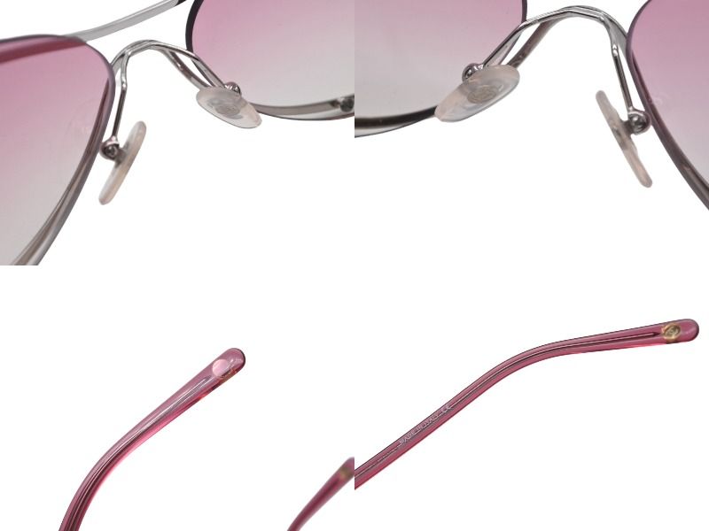 Chanel Sunglasses Eyewear CC Logo Pink Silver — view 7
