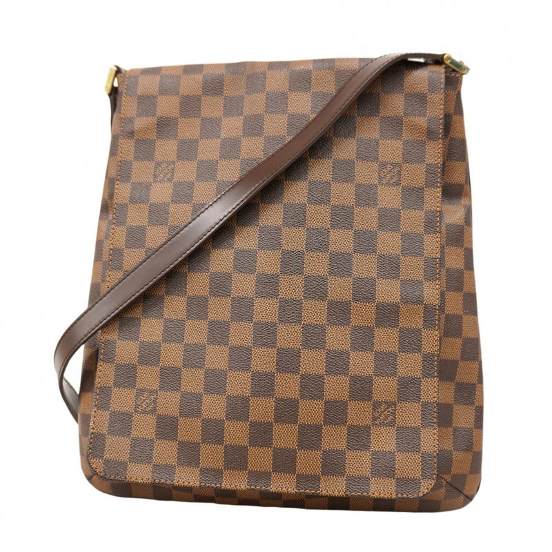 Louis Vuitton Damier Musette N51302 Ebène Women's Shoulder Bag